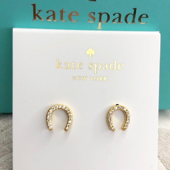 kate spade Jewelry - Kate Spade ♠️ NWT Gold Horseshoe Stud Earrings